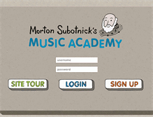 Tablet Screenshot of msmusicacademy.com